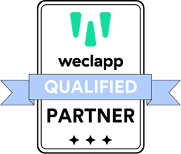 Qualified weclapp Partner Badge: onboos ist offiziell zertifizierter weclapp Partner