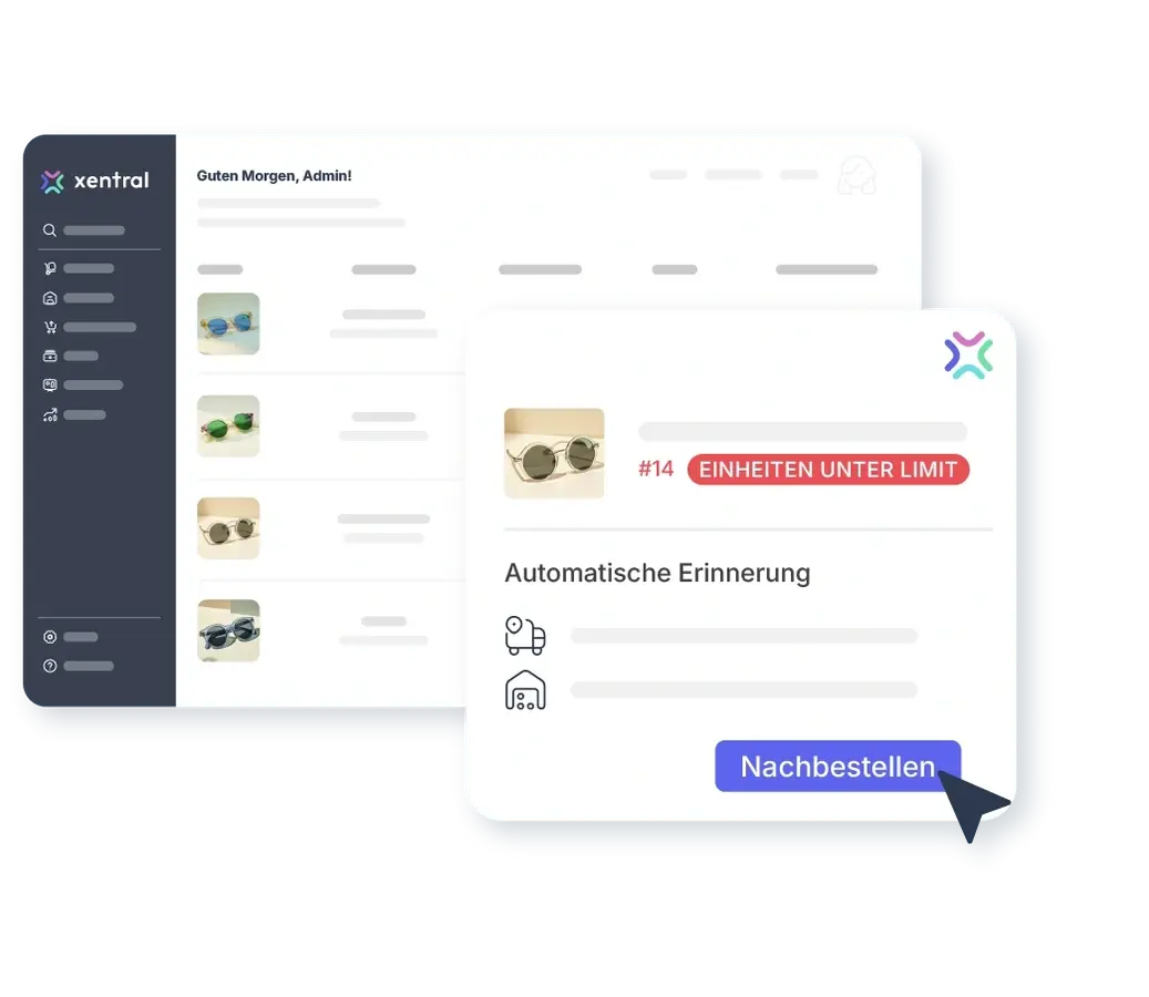 Xentral Einkauf: Automatische Nachbestellungs-Erinnerung bei Artikeln unter Mindestbestand - Einkaufsautomation im Lean-ERP